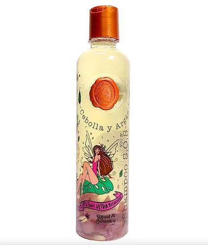 Ritual Botanico Champú Ultra Reparador S.O.S de cebolla y Argán, sin sal ni sulfatos, natural, ayuda al crecimiento, repara cuero cabelludo