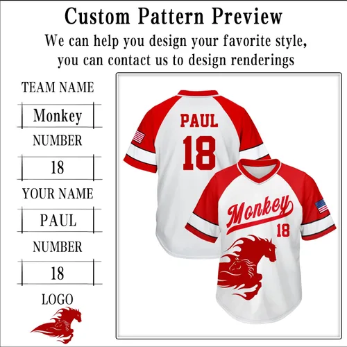 Miniatura 3 de Camiseta de béisbol personalizada unisex para adultos, uniforme deportivo, camisetas impresas, número de nombre personalizado para hombres, mujeres