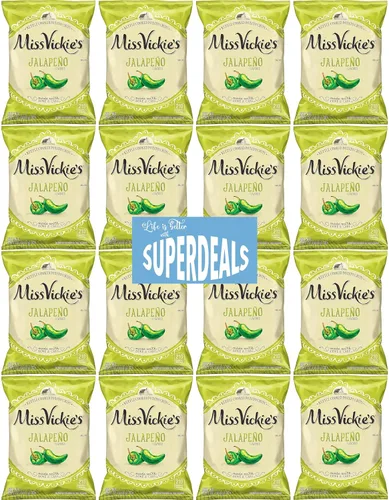 Miniatura 5 de Papas Fritas Cocidas en Caldero de Miss Vickie's Paquete de Valor Empaquetado por SUPERDEALS Bolsa de 1.375 Oz Paquete de Variedad Supremo de 5