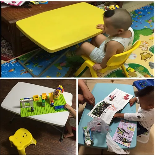 Miniatura 8 de Mesa plegable para tarjetas, altura ajustable, mesa de actividades plegable personal para uso doméstico, picnic, fiesta, sin montaje