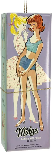 Miniatura 2 de Adorno de Navidad Hallmark Keepsake 2023, Barbie La Mejor Amiga de Barbie, Ornamento Midge, Regalos para Ella