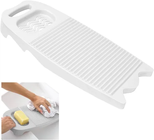 Miniatura 12 de Khakho Mini tabla de lavado de plástico rectángulo de lavado de ropa Junta de lavado a mano ropa y pequeños artículos delicados