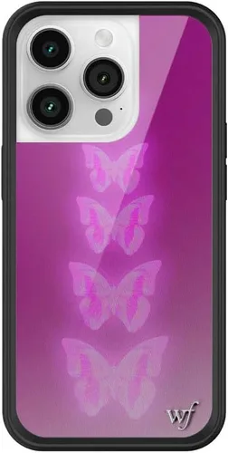 Miniatura 36 de Wildflower Carcasas – Compatible con iPhone 14 Pro Protector negro parachoques, certificado de prueba de caída de 6.5 pies, propiedad de mujeres