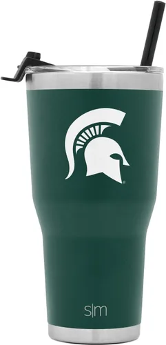 Miniatura 64 de Simple Modern Vaso Cruiser Cruiser con licencia oficial de la NHL Arizona Coyote de 30 onzas, taza de viaje aislada con tapa abatible y popote