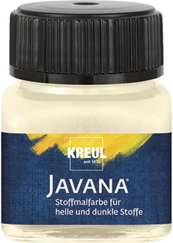 Miniatura 5 de Kreul Javana Paint - Pintura para telas claras y oscuras, 0.7 fl oz, color marrón beige de cristal, color brillante a base de agua, estarcido