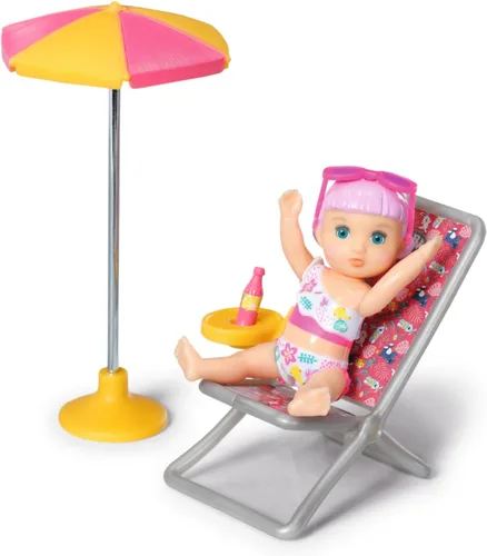 Miniatura 7 de BABY born Minis Playset Summertime con Lara 356,744.9-2.8 in Muñeca con accesorios exclusivos y cuerpo móvil para un juego realista - Niños a partir