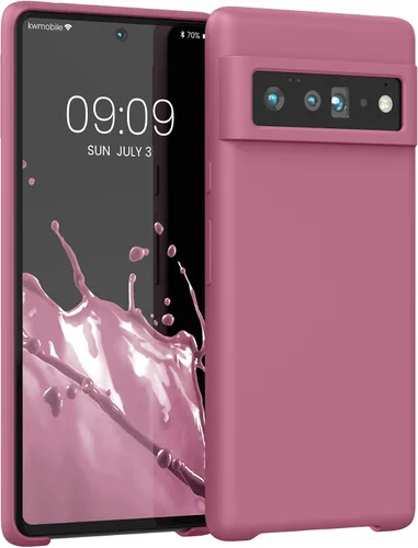 Miniatura 397 de kwmobile Funda Compatible con Google Pixel 6 Pro - Funda de teléfono de silicona TPU con acabado suave - Azul Arrecife