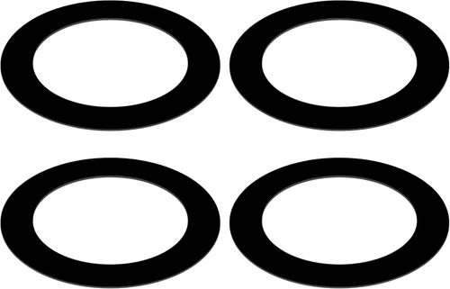 Anillo negro para latas empotrables de 2.5 pulgadas para lámparas de techo, paquete de 4 unidades de diámetro interior de 3 pulgadas, diámetro