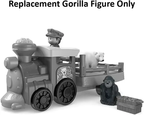 Miniatura 2 de Pieza de repuesto para el juego de tren del zoológico de Fisher-Price Little People Choo-Choo – CMP36 ~ Figura Gorila de repuesto ~ ¡Funciona