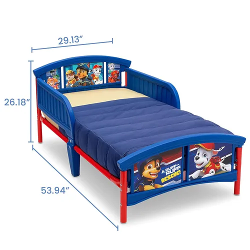 Miniatura 8 de Delta Children Cama para niños pequeños de plástico, Nick Jr. PAW Patrol y Cama para niños pequeños de plástico, Disney/Pixar Cars