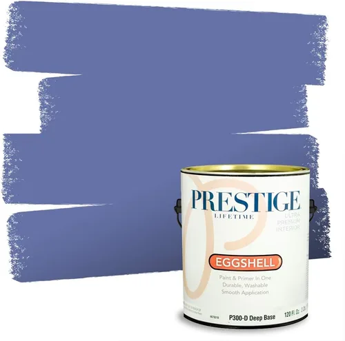 Miniatura 229 de Prestige Paints. - Base y pintura para exteriores en un solo galón, 1 galón. plano, comparable con Sherwin Williams Topsail. SW6799-PCM