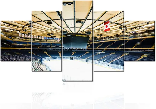 Miniatura 15 de Decoración de sala deportiva Memphis Grizzlies Imágenes para sala de estar, el foro FedEx en Memphis, pinturas de Tennessee, 5 piezas, lienzo, arte