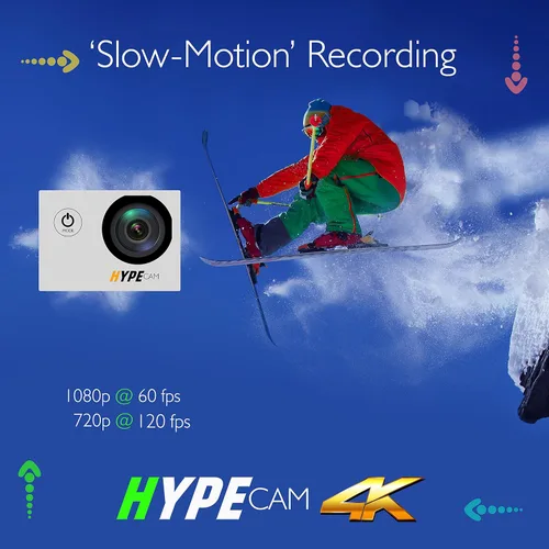 Miniatura 5 de Progear GDV485SL.01 4K 30fps Ultra HD Cámara de acción deportiva impermeable con conectividad inalámbrica Wi-Fi a teléfono inteligente, funda