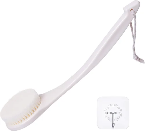 Miniatura 8 de Cepillo de ducha exfoliante para el cuerpo, nunca se moldea de 15 pulgadas, cepillo de espalda de mango largo para ducha, cepillo corporal