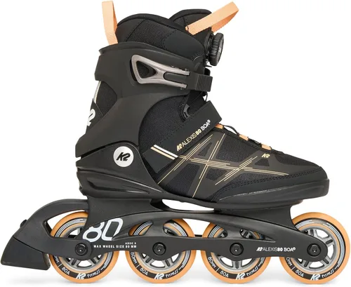 Miniatura 3 de K2 Alexis 80 BOA Negro/Rosa Mujeres Patines en línea