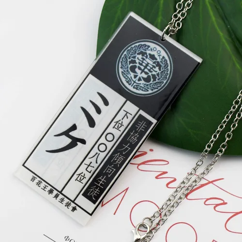 Miniatura 8 de KANGSHUN Collar de cosplay de personaje de anime con identificación de esclavo para Yumeko Jabami Kakegurui