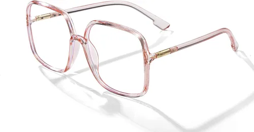Miniatura 8 de BIGGY Oversized Square Blue Light Blocking Glasses - Ultralight Fashion Nerd Frames for Women Men