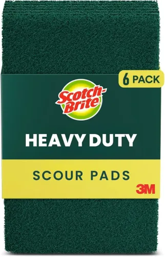 Scotch-Brite Esponja de fregado de servicio pesado, estropajo duradero y duradero para cocina + exterior, 30 estropajos para ollas y sartenes sin