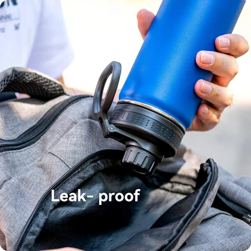 Miniatura 8 de Replacement Spout Lid for Hydro Flask Wide Mouth Bottles (12/16/18/22/32/40/64oz) – 2.28" Leak-Proof Sports Cap Accessory, Secure Fit Negro paquete