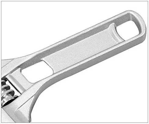 Miniatura 5 de Llave ajustable, llave de baño de apertura grande de 0.630-2.677 in de boca ancha, llave de aleación de aluminio, herramienta de mano de tuerca
