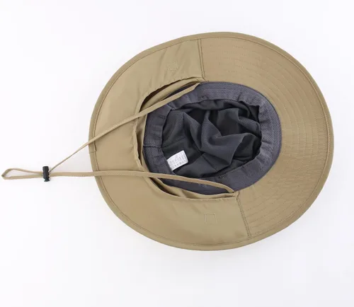 Miniatura 5 de Home Prefer Sombrero de malla para exteriores UPF50+ Sombrero de pesca de ala ancha con solapa para el cuello