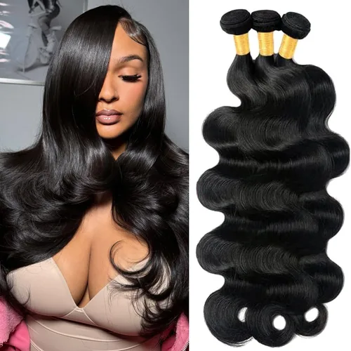 Miniatura 12 de Pelucas de cabello humano con cierre de encaje 4x4, onda corporal, cierre de encaje transparente, parte libre, 100% cabello humano brasileño virgen