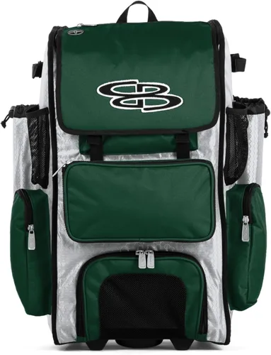 Miniatura 100 de Boombah Rolling Superpack - Bolsa para equipo de béisbol/sóftbol, varios colores, mango telescópico y capacidad para 4 murciélagos, versión