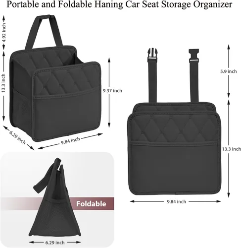 Miniatura 4 de Organizador de asiento de automóvil, organizador de asiento trasero de automóvil, organizador de asiento trasero de automóvil impermeable