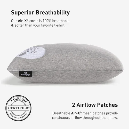 Miniatura 5 de Bedgear Flow Cuddle - Almohada curvada – Tamaño 0.0 – Almohada transpirable para dormir de lado – Almohada de cama suave – Funda hipoalergénica