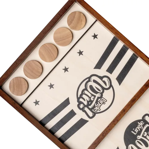 Miniatura 6 de Juego de disco de cabestrillo – Juego de mesa de madera maciza de 16.5 pulgadas, lujoso juego de disco de eslinga para noches familiares o fiestas