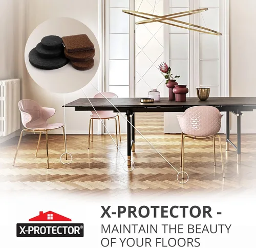 Miniatura 6 de Mejores Almohadillas de Fieltro para Muebles X-PROTECTOR - 48 Almohadillas Premium de Fieltro para Sillas, Protector de Suelo para Pies de Muebles
