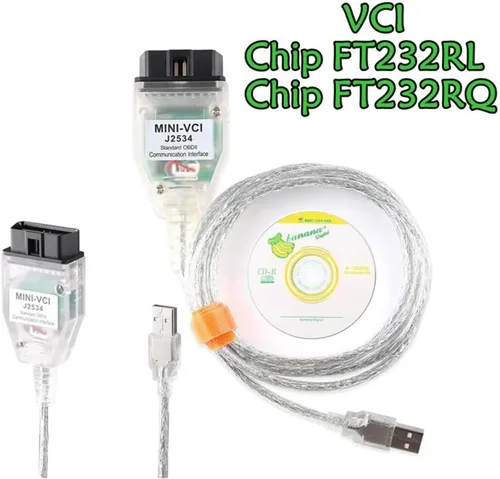 Miniatura 2 de Cable de diagnóstico del coche FTDI Chip TIS Techstream MINI-VCI OBD2 de diagnóstico automático compatible con Toyota V18.00.008 Vci compatible