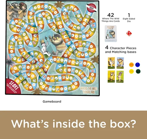 Miniatura 3 de AQUARIUS Juego de mesa Where The Wild Things are Journey, diversión para niños y adultos, mercancía y coleccionables con licencia