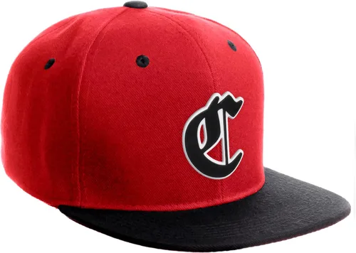 Miniatura 1052 de Daxton Gorra clásica con visera de billete plano con letras del alfabeto inglés antiguo de la A a la Z