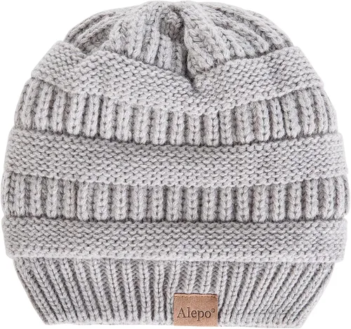 Miniatura 6 de Alepo Fleece Lined Baby Beanie Hat Infant Newborn Toddler Kids Winter Warm Knit Cap for Boys Girls