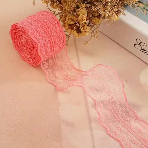 Miniatura 33 de Rollo de cinta de encaje de 120 yardas para costura, baby shower, cumpleaños, despedida de soltera, decoración de boda, embalaje de regalo, ramo