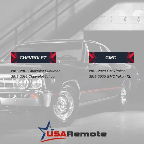 Miniatura 4 de Llavero inteligente con entrada sin llave compatible con 2015-2020 Chevy Suburban/Tahoe/GMC Yukon + Yukon XL (HYQ1AA, 13580802)