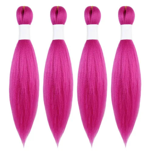 Miniatura 29 de Cabello trenzado preestirado de 10 pulgadas, 4 paquetes, extensiones de cabello corto para trenzas, cabello sintético preestirado #1 (negro azabache)