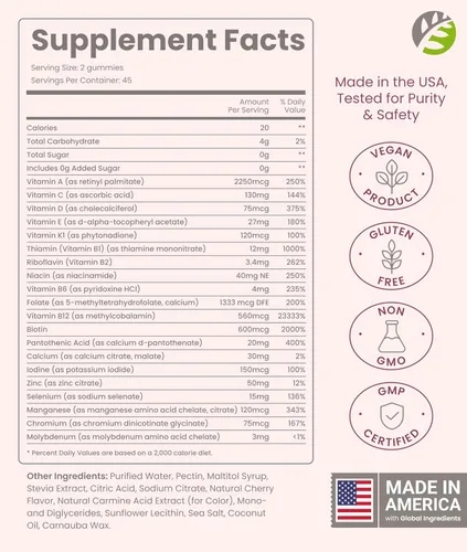 Miniatura 2 de BariSlim Gomitas multivitamínicas bariátricas avanzadas, vitaminas bariátricas especialmente formuladas para pacientes después de una cirugía