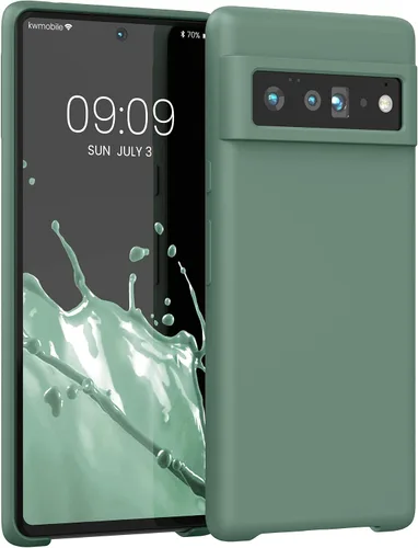Miniatura 129 de kwmobile Funda Compatible con Google Pixel 6 Pro - Funda de teléfono de silicona TPU con acabado suave - Azul Arrecife