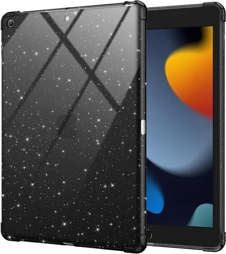 Miniatura 9 de BLOSOMEET Funda transparente para iPad de 9ª/8ª/7ª generación 2021/2020/2019 de 10.2 pulgadas con protector de pantalla de vidrio templado y soporte