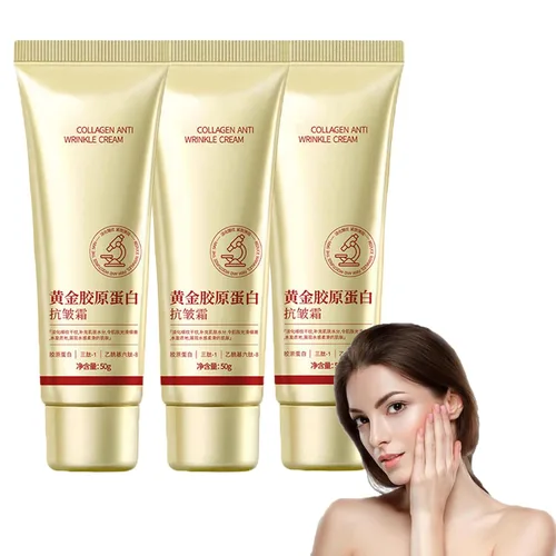 Miniatura 8 de Crema antiarrugas de colágeno, crema facial antienvejecimiento dorada, crema facial de colágeno para mujeres, antienvejecimiento, hidratante facial