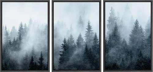 Miniatura 49 de wall26 Lienzo enmarcado para pared, juego de arte debajo de los tallos de bambú verde, naturaleza, desierto, fotografía, realismo, contemporáneo