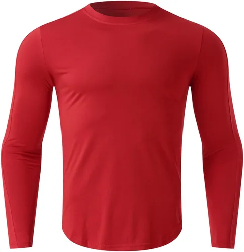 Miniatura 62 de Camisas de compresión atléticas de manga larga para hombre, capa base, camisa de entrenamiento atlético, camisas de compresión, camisetas deportivas