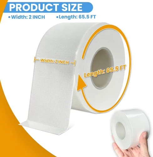 Miniatura 3 de Cinta adhesiva transparente para sellado de ventanas, color blanco, película de aislamiento de corrientes de aire para ventanas, cinta adhesiva
