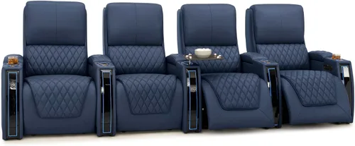 Miniatura 21 de Seatcraft Apex Zero-Gravity CoolZero - Asiento de cine en casa de cuero italiano, reposacabezas eléctrico, lumbar eléctrico, reclinable eléctrico