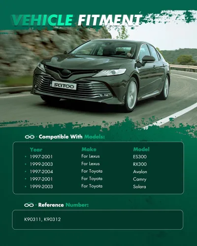 Miniatura 2 de SCITOO Enlaces de extremo de barra estabilizadora delantera para Toyota Camry 1997-2001 para Toyota Camry 1997-2004 para Toyota Avalon 1999-2003