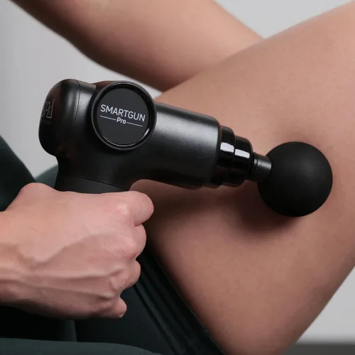Miniatura 8 de SPA SCIENCES - SmartGun Pro - Masajeador terapéutico de percusión de tejido profundo - para dolor muscular - con cabezales intercambiables y 8 Negro