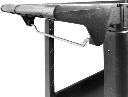 Miniatura 10 de MaxWorks 80855 Carrito de PP de servicio utilitario de 500 libras con dos bandejas y ruedas 30 pulgadas x 16 pulgadas Dimensiones totales