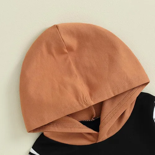 Miniatura 4 de Hoanselay Conjunto de sudadera de manga larga con capucha y pantalones de otoño e invierno para bebé niño